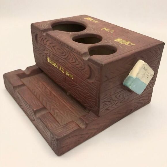 Ceramic Outhouse Commode Ashtray Rumpus Room Original by St Pierre & Patterson - Picture 6 of 16